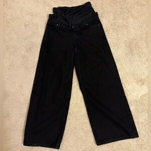Wide leg, low rise, maternity denim GAP